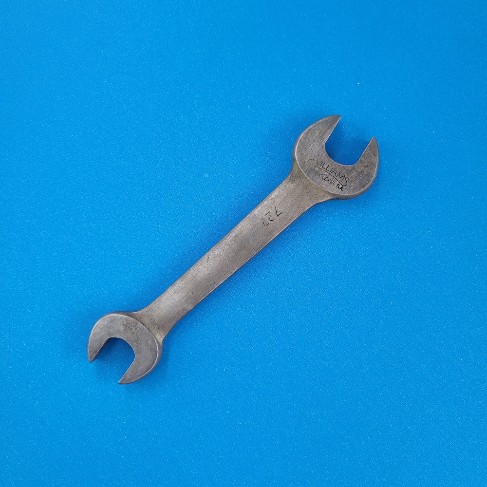 Vintage Williams  727 Double Open End Wrench 9/16" and 5/8".